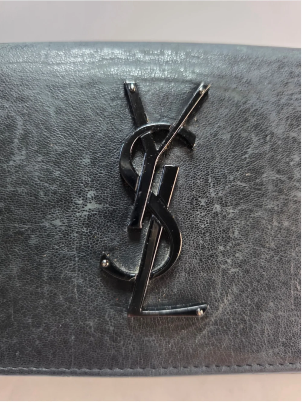 Saint Laurent YSL Black Leather Wallet